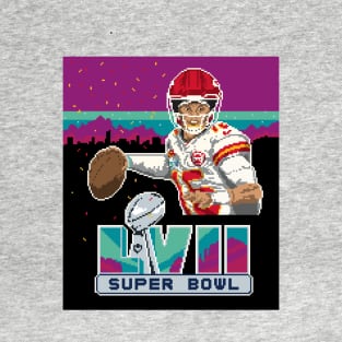 Patrick Mahomes Super Bowl LVII Pixel T-Shirt
